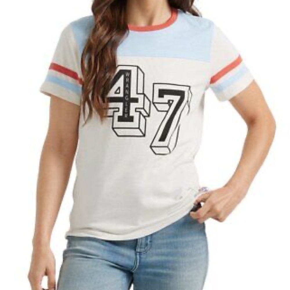 NWT - Wrangler® Women’s 70’s Gym Tee.